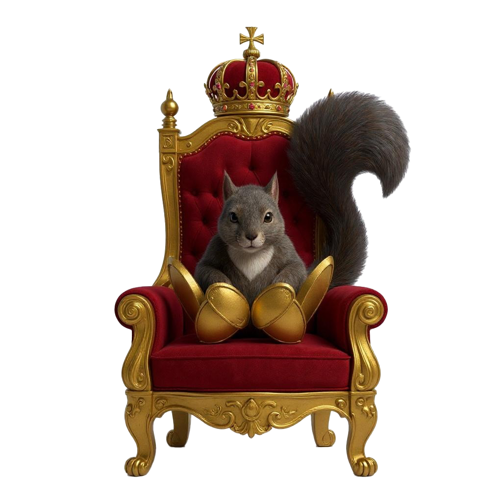 Testicuzzi Squirrel Throne King Link to Founders Page