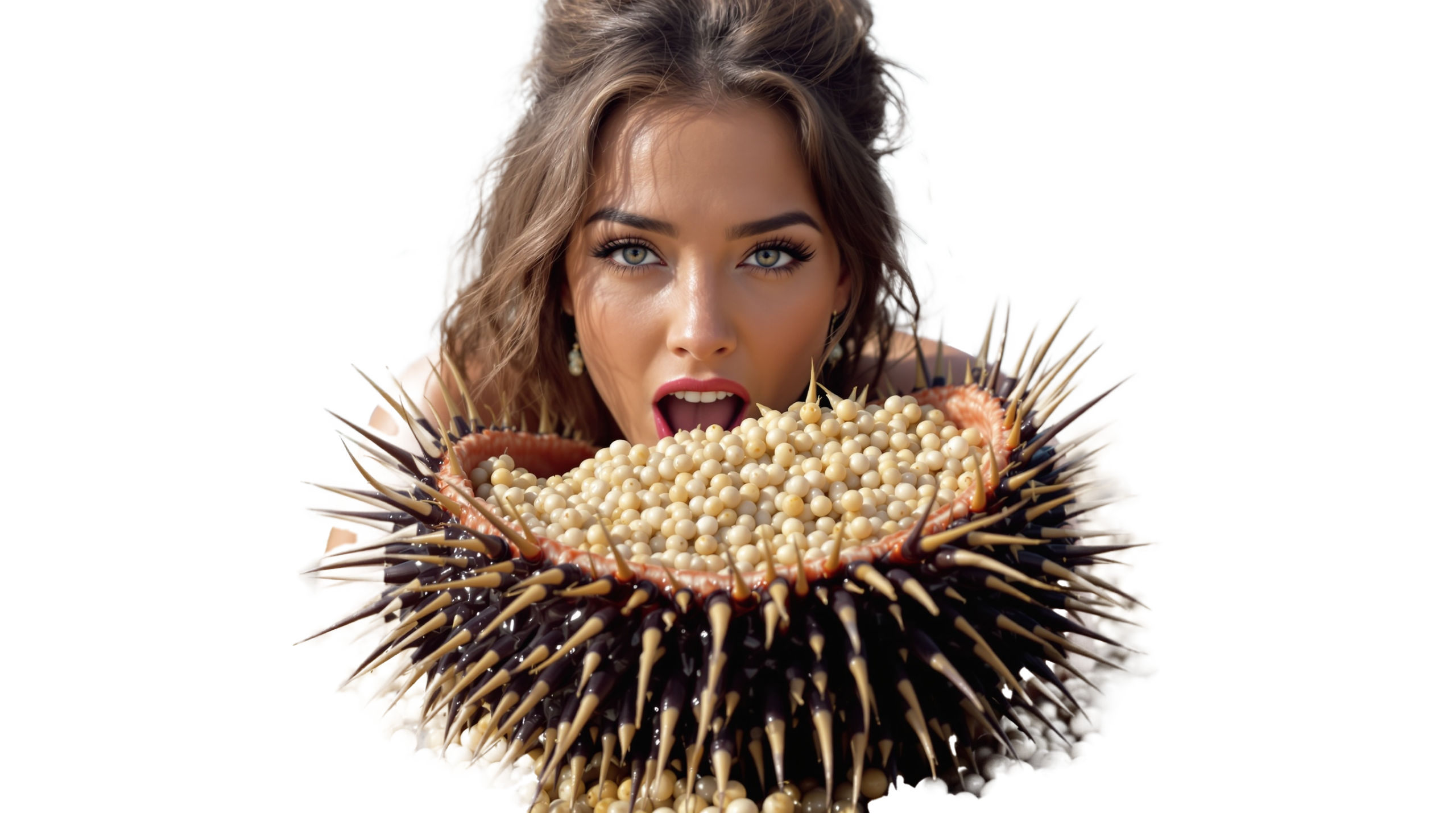 Eating Sea Urchin