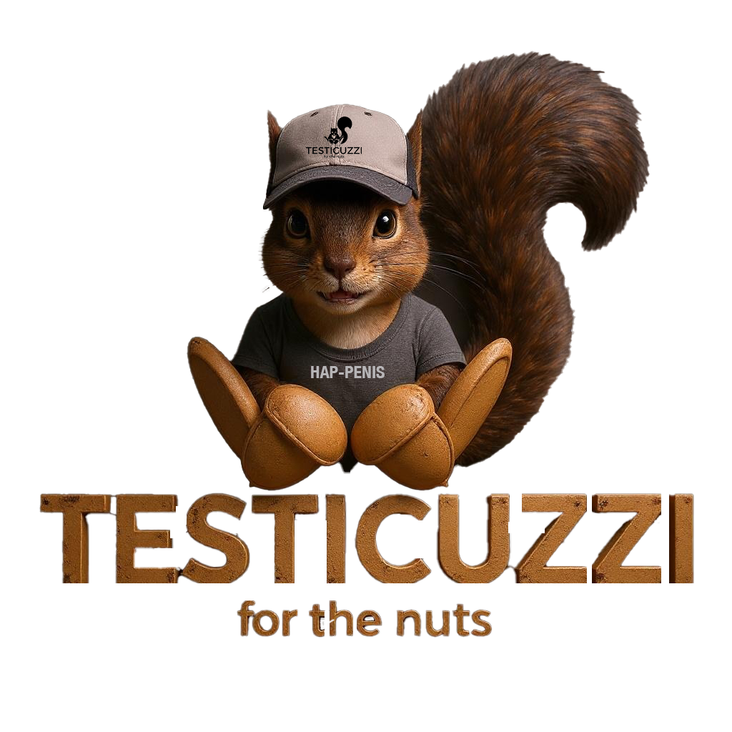 Testicuzzi Swag Squirrel Wearing Hat and Tee