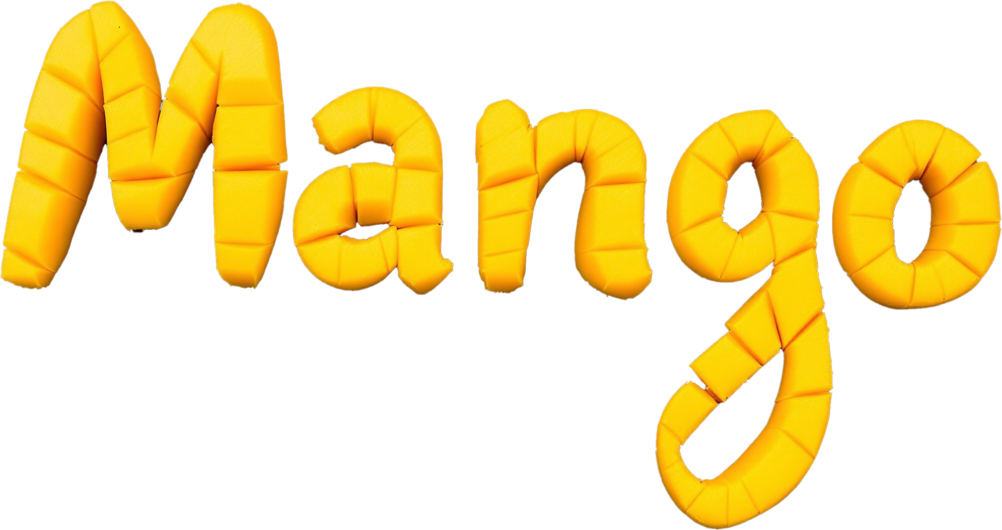 Mango spelled in Mango